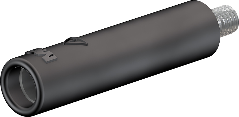 4 mm steeksok zwart - B4-E-M3-I zwart