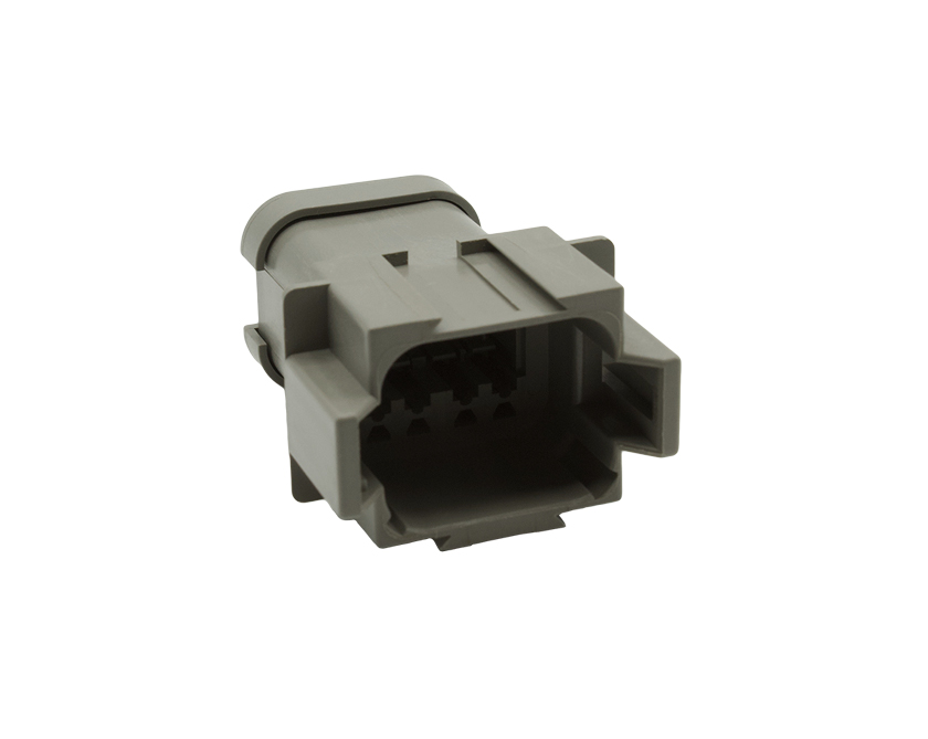 8 Contacts Female Standard Rectangular Grey Connector - PEC