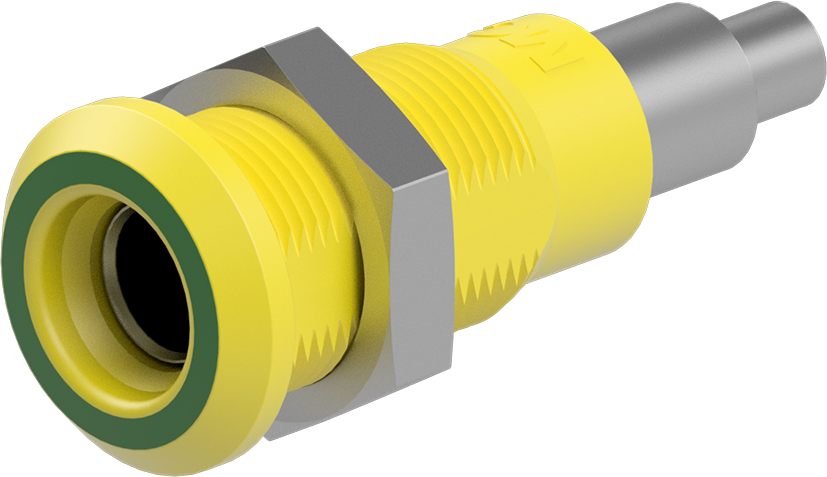 4mm socket geel-groen - LB4H-IE/N geel-groen