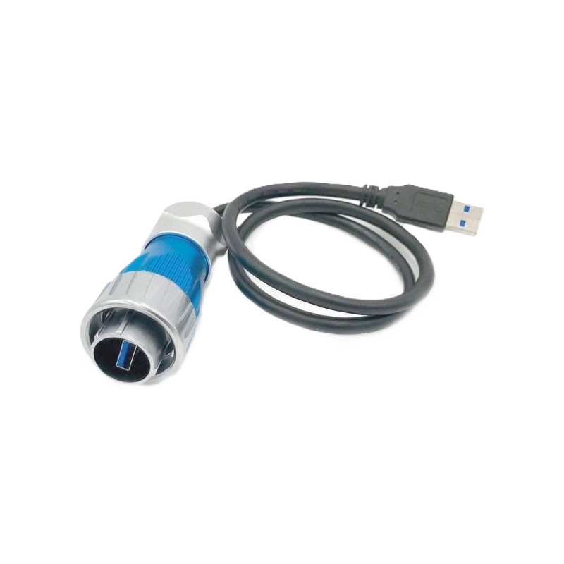 DH-24 Metaal Data USB 3.0 mannelijke stekker naar Type A mannelijke USB