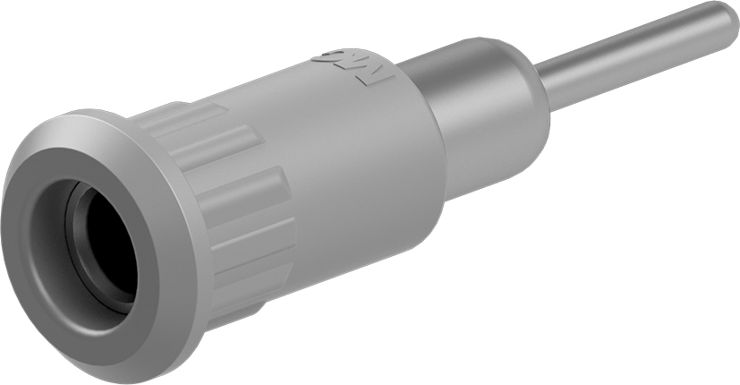 4mm socket grijs - EB4-IR/N grijs