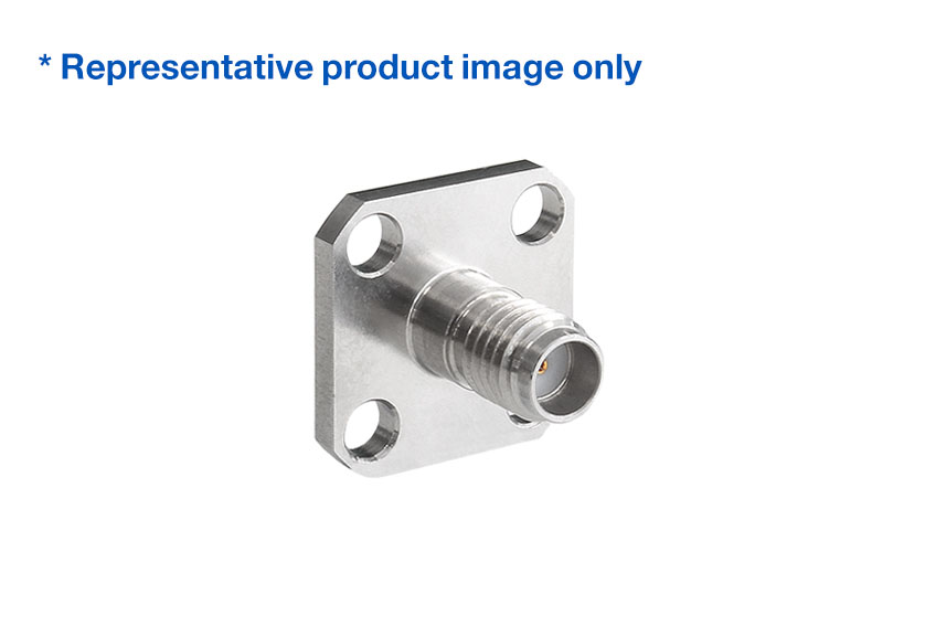 SSMA Straight Jack 4 Hole Flange RF Connector