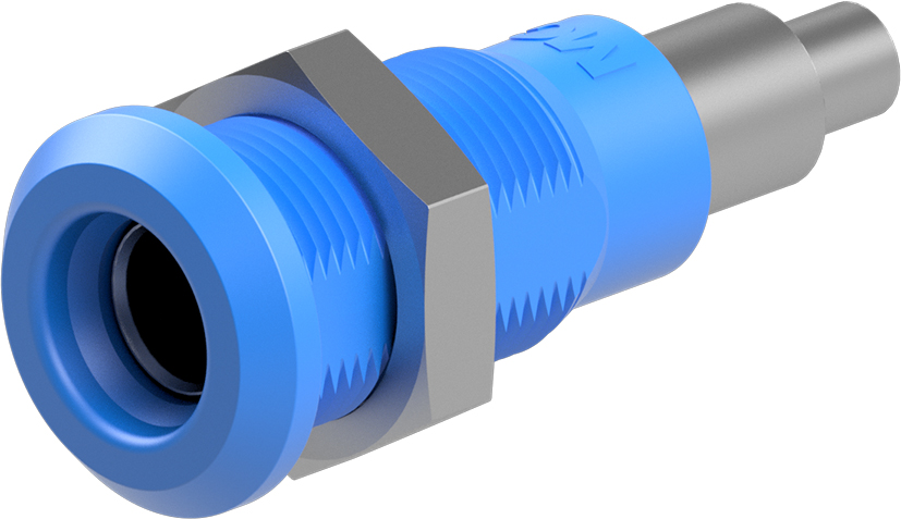 4mm blauwe fitting - LB4H-IE/N blauw