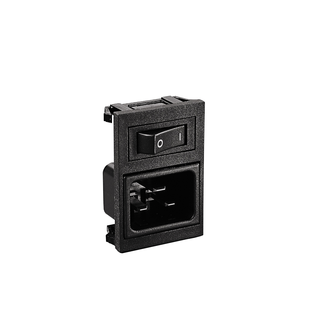 C20 Cold Condition Inlet (PX0598) 4.8mm Tab Termination Unfiltered Single Contact Illuminated Switch Marked I/O Green