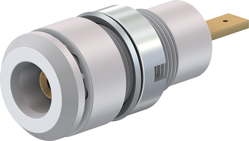 2 mm paneelmontage stopcontact wit - SLB2-F2,8 wit