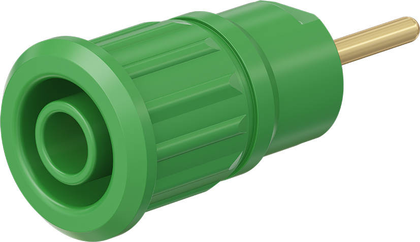4 mm veiligheidscontact groen - SEB4-R groen