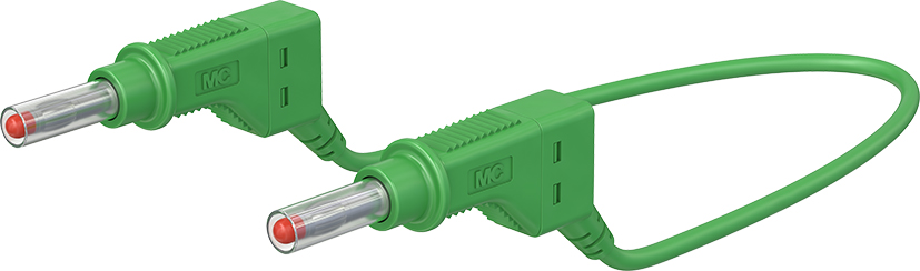 4 mm aansluitkabel 100 cm groen - XZG425/SIL groen