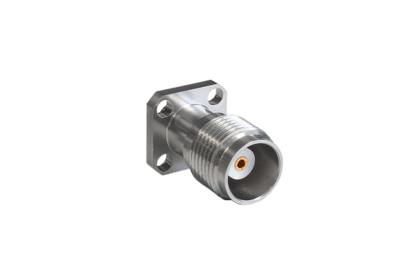 TNCA Jack Straight 4 Hole Flange RF Connector