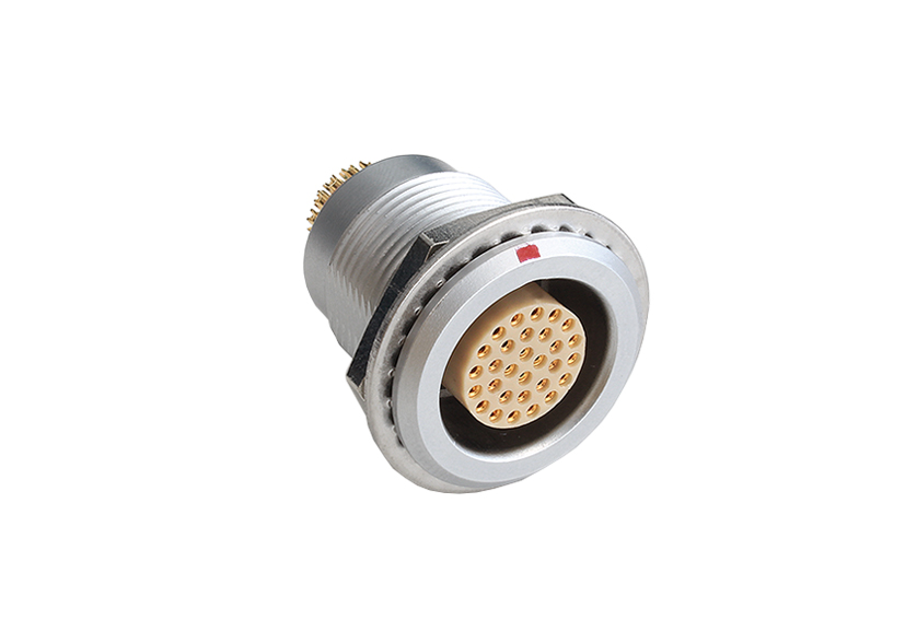 30 Contacts Fixed Socket 3X Series Push Pull Connector