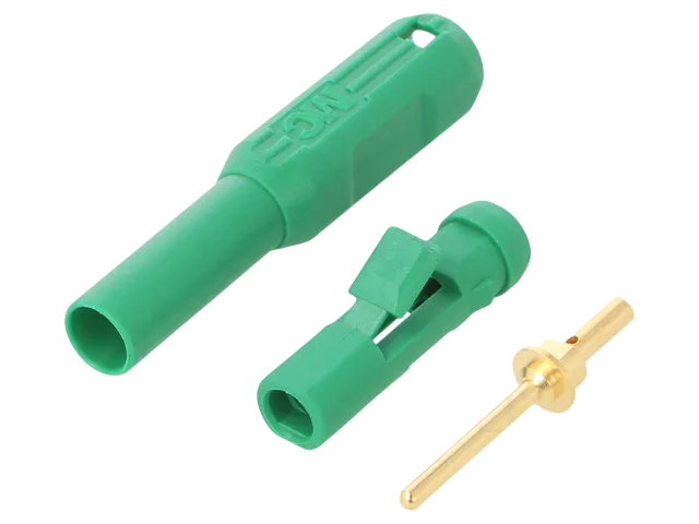 Medicalline Touch-protected Ø 1,5 mm stekker In-line, verguld voor zelfmontage