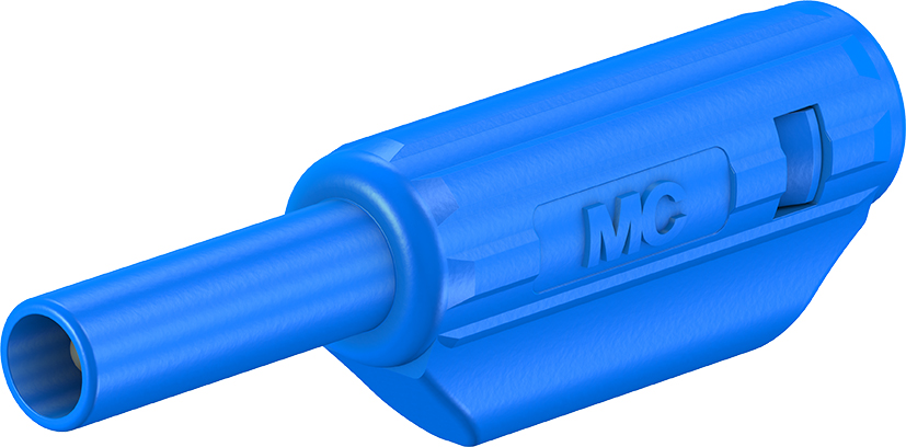 2 mm stapelbare stekker blauw - SL205-K blauw