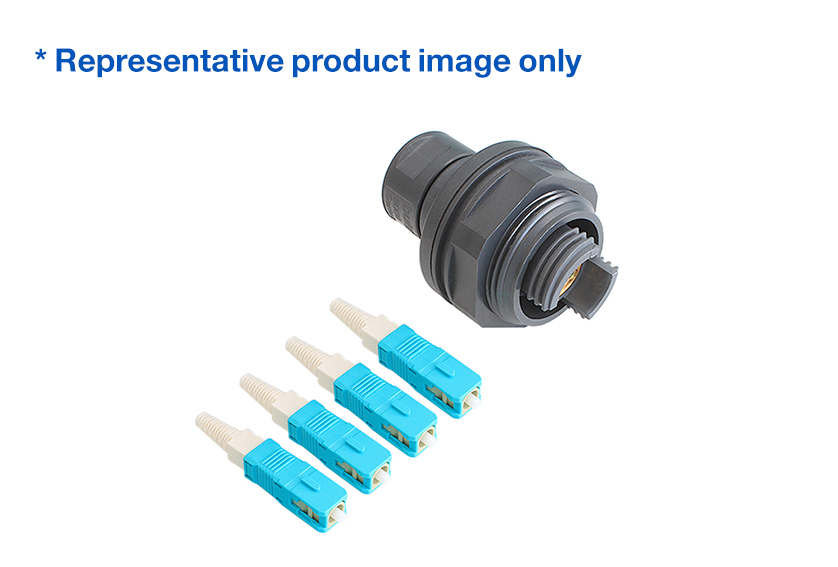 4 Channel Jam Nut to SC Connector Cable Assembly
