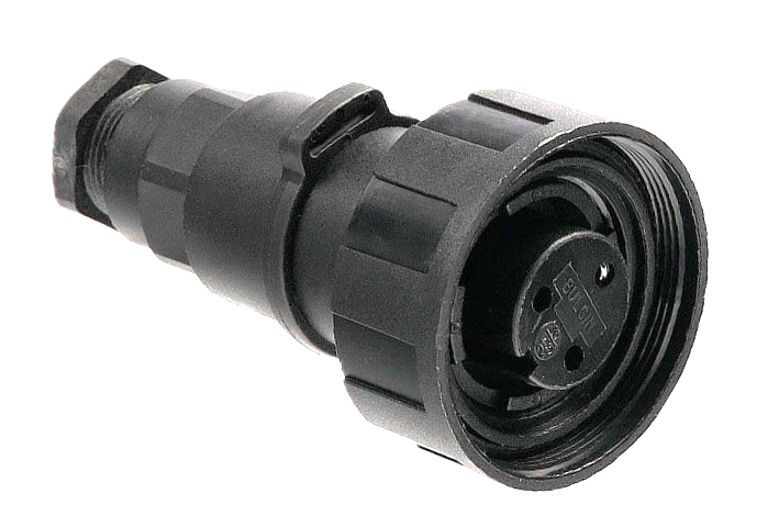 Cable Connector 3 pole female staight IP69K
