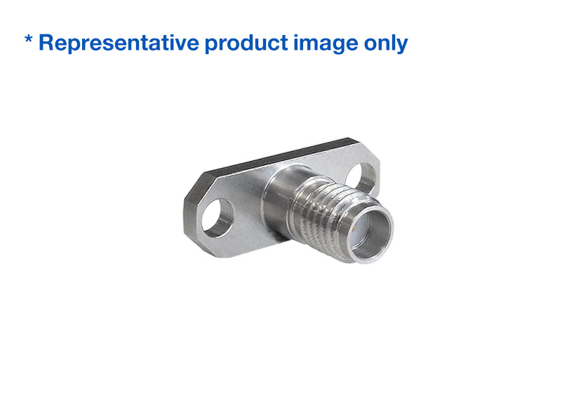 SSMA Straight Jack 2 Hole Flange RF Connector