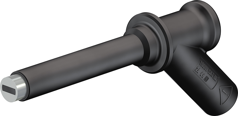 Magnetische adapter met stijve 4 mm fitting zwart - XMA-7L zwart