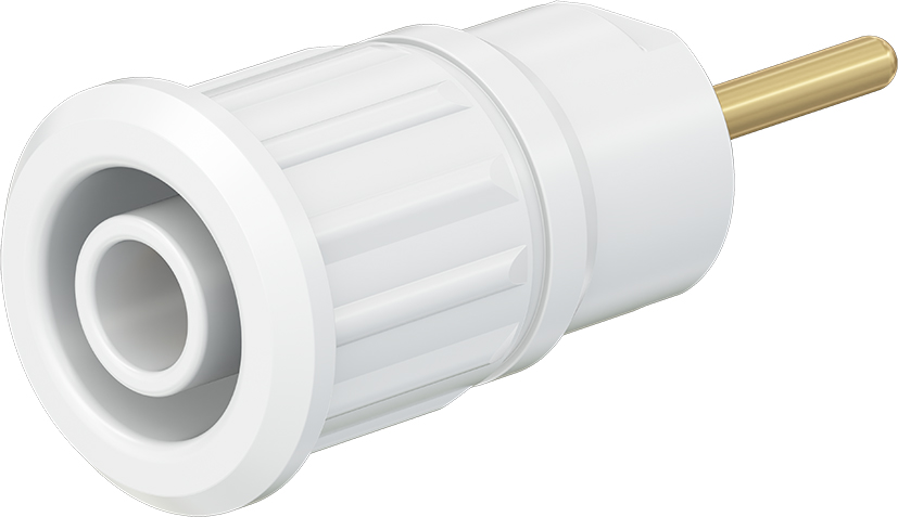 4 mm veiligheidssocket wit - SEB4-R wit