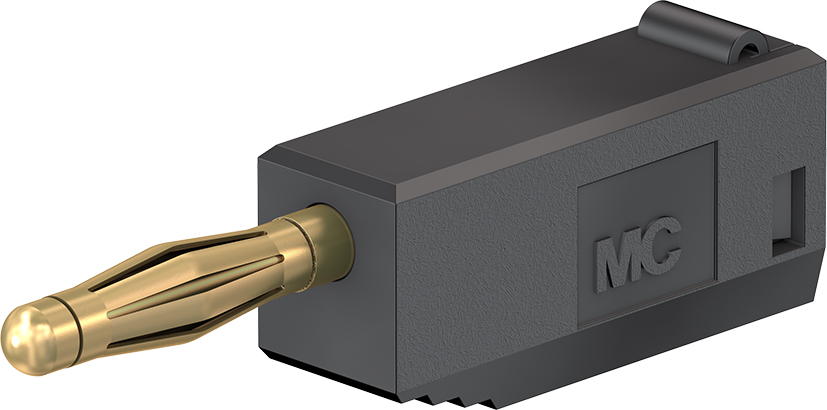 2 mm plug compleet zwart - SLS205 zwart