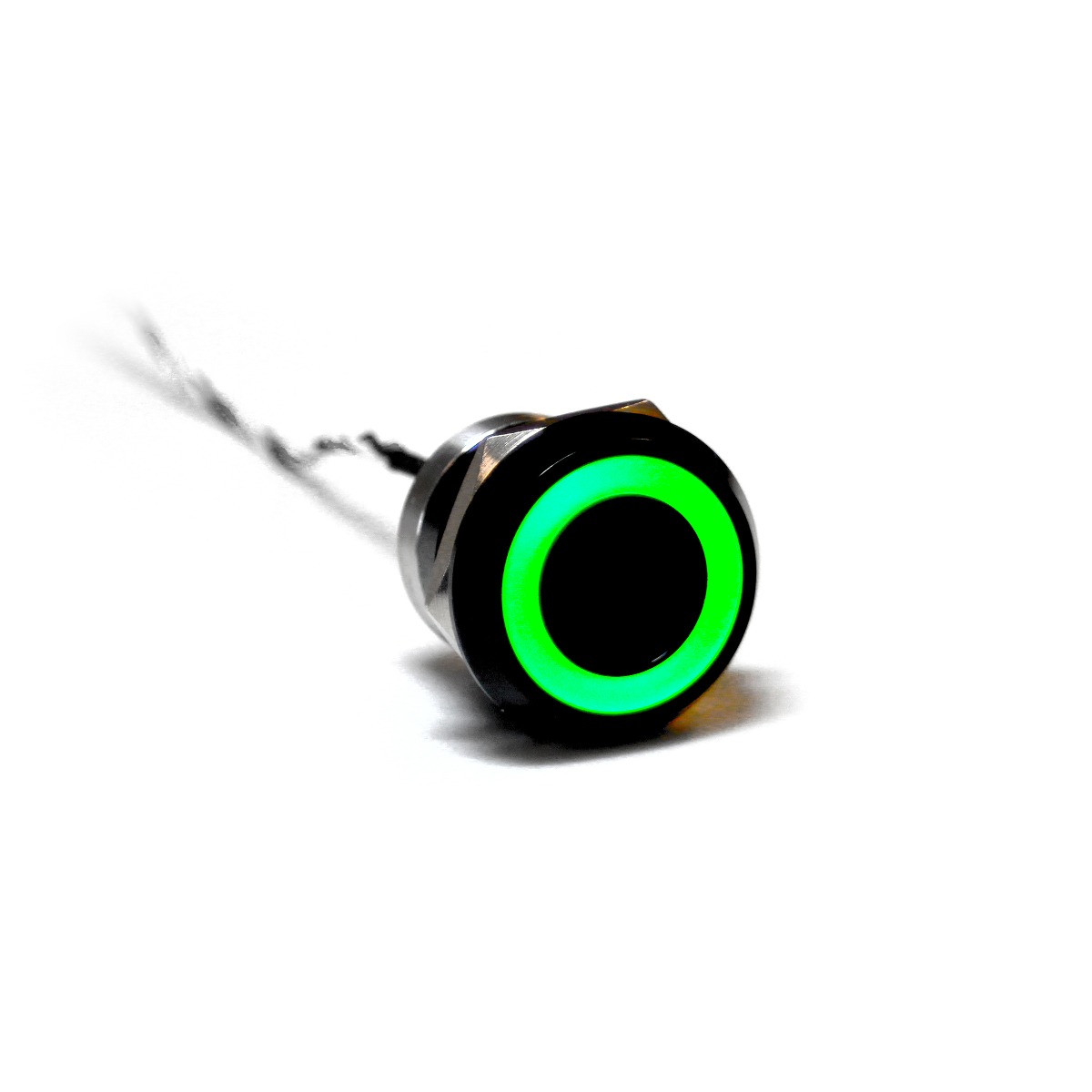 Capacitive switch, 25 mm, Normally Closed ,Aluminium ,Black Anodised ,Red & Green LED ,12 VDC
