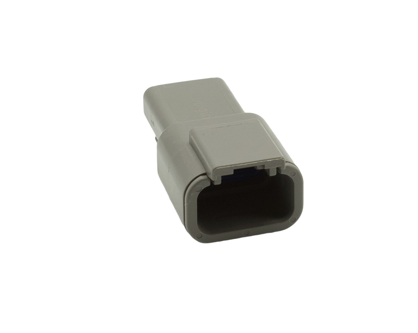 3 Contacts Female Miniature Rectangular Grey Connector