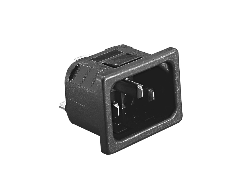 IEC Connector Snap Fit To Panel Inlet PX0575 Series EN60 320-1 Standard Sheet C14 Class I