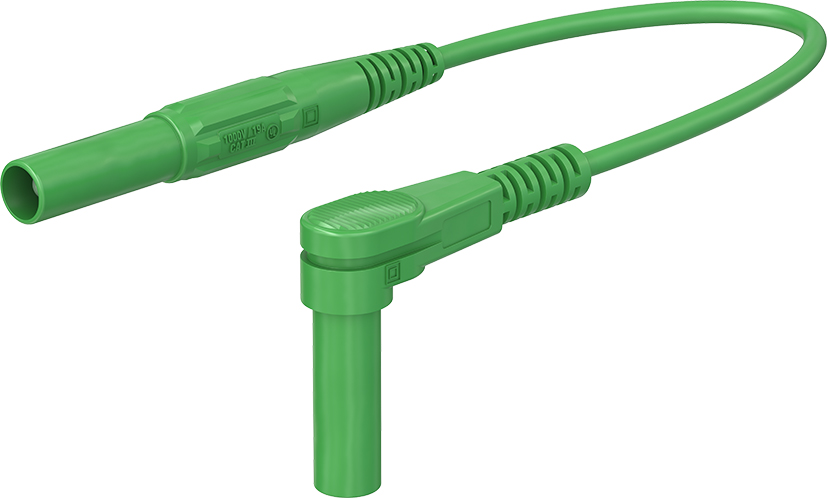 4 mm veiligheidstestkabel 200 cm groen - XMF-484 groen
