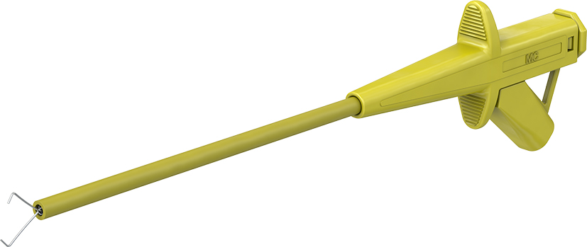 4 mm veiligheidstestclip geel - SKPS-4_100 geel