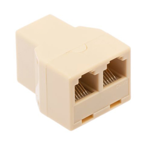 Modulaire 3-wegkoppeling 3 x vrouwelijk 1:6 - RJ12