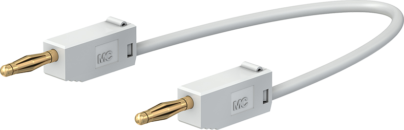 2 mm verbindingskabel 15 cm wit - LK205 wit