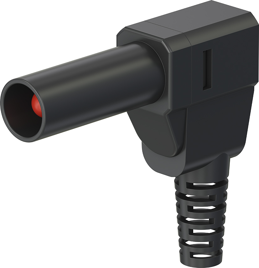 4 mm stekker compleet zwart - SLS425-SW zwart