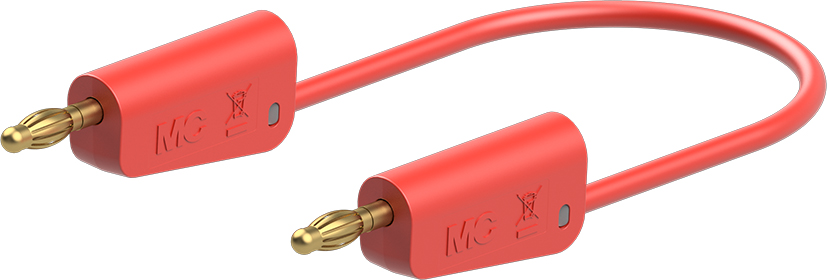 4 mm testkabel 100 cm rood - LK-4A-F10 rood