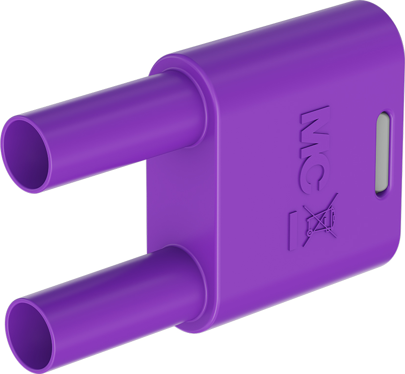 4mm geïsoleerde verbindingsstekker violet - SKS2-4N-19 violet