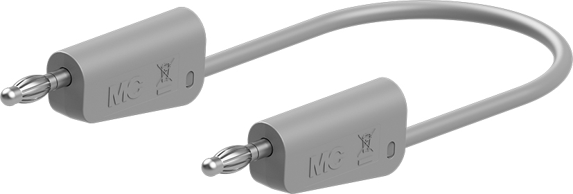 4 mm testkabel 100 cm grijs - LK-4N-S25 grijs