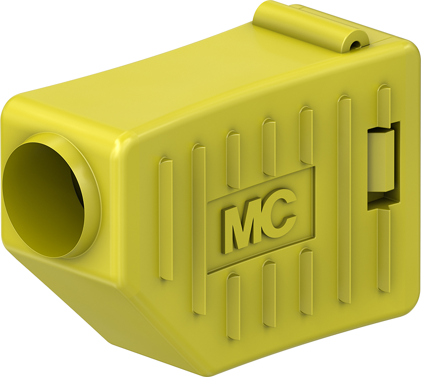 4 mm isolator geel - KT4-B geel