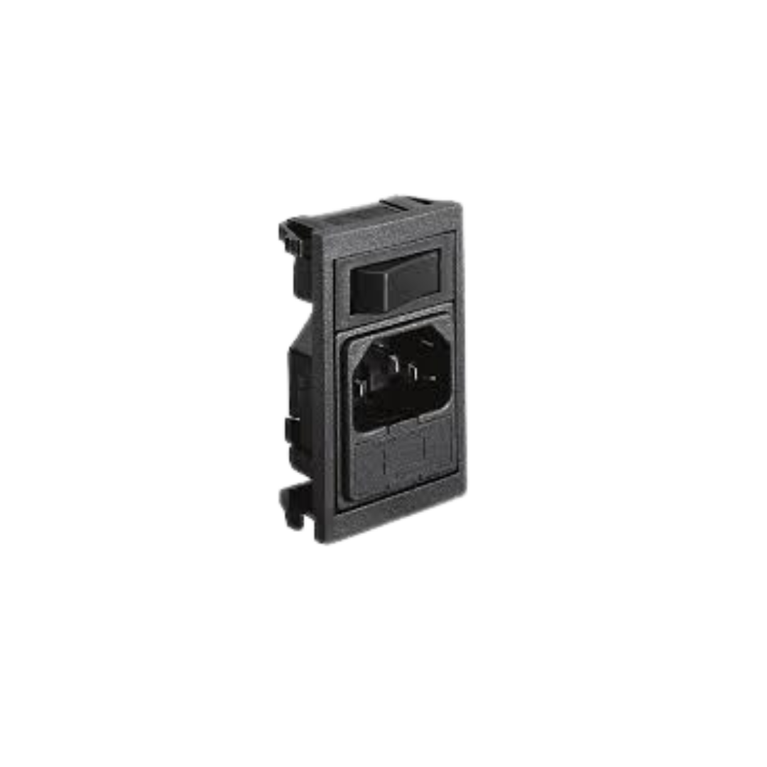 Mains Power Connector  Male  Solder Terminal