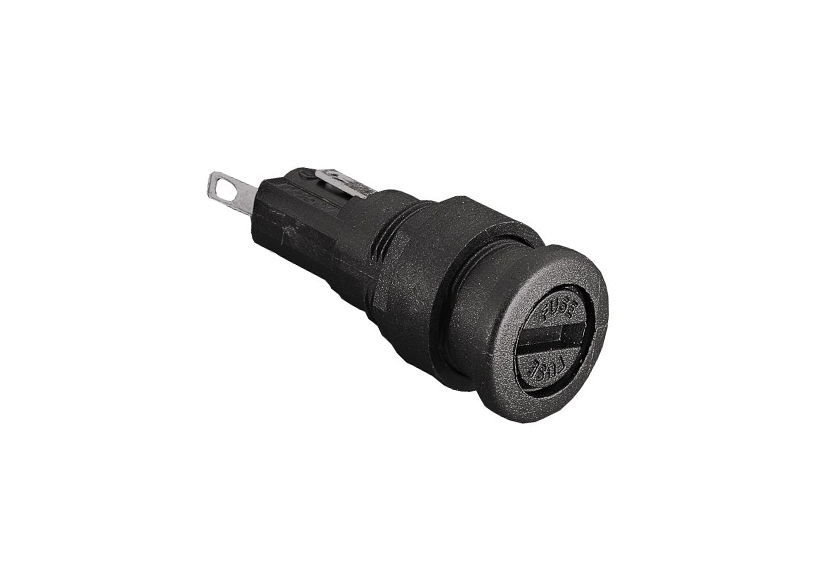 Fuseholder FX0454-FX0455 Series Protection Category PC2 Panel Mount Keyway Panel Cutout High Profile Bezel Solder Tag Termination 5mm x 20mm Fuse Screw Cap Carrier Screwdriver Release