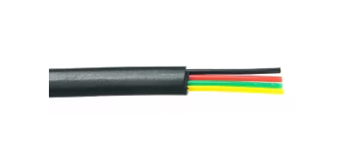 Modulaire platte kabel 4P. Haspel 500M