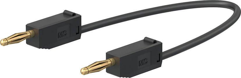 2 mm verbindingskabel 15 cm zwart - LK205 zwart