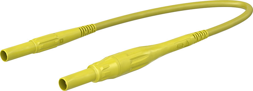 4 mm testkabel om hoogvermogen zekeringen te accepteren 200 cm geel - XSMS-419 geel