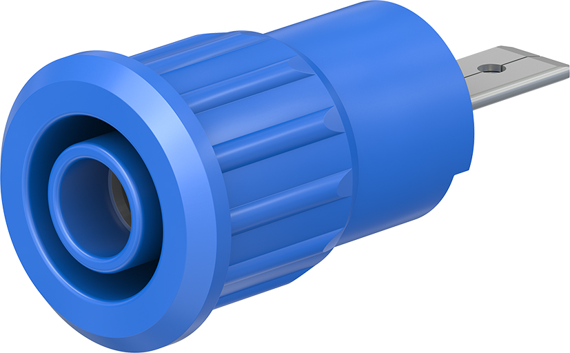4 mm veiligheidssocket blauw - SEB4-F/A blauw