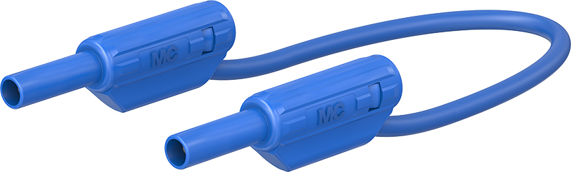 2 mm veiligheidstestkabel 100 cm blauw - SLK205-K blauw