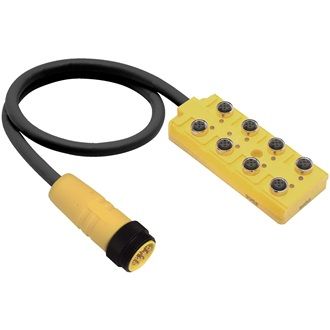 ASB with FIXCON connector to 1 1/8" plug; 8 ports; LED; NPN