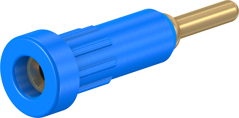 2 mm blauwe socket - EB2-A blauw