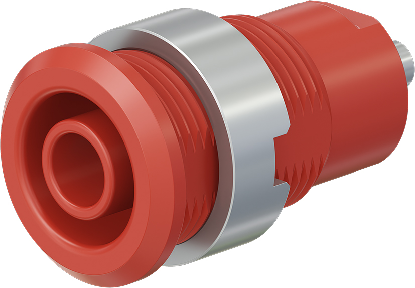 4 mm veiligheidssokkel rood – SLB4-E rood