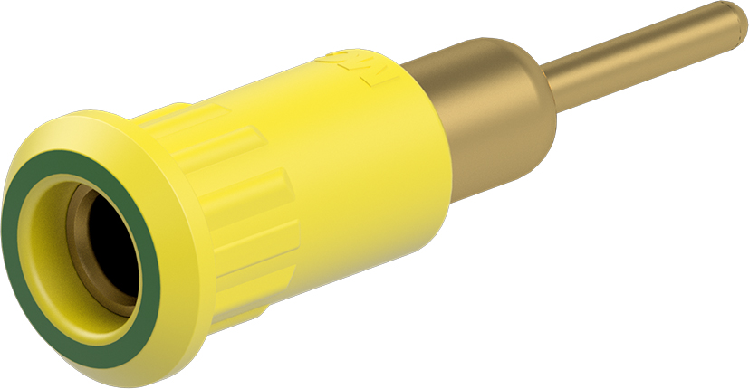 4mm fitting geel-groen - EB4-IR/A geel-groen