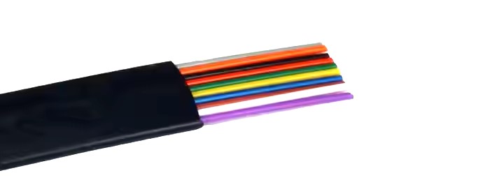 Modulaire platte kabel 10P. 100 Mtr
