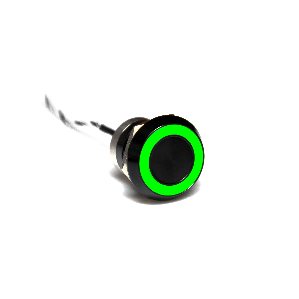 Capacitive switch, 22 mm, Normally Closed ,Aluminium ,Black Anodised ,Green & Red LED ,12 VDC
