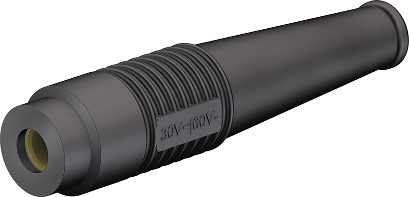4 mm fitting zwart - K-41/A zwart