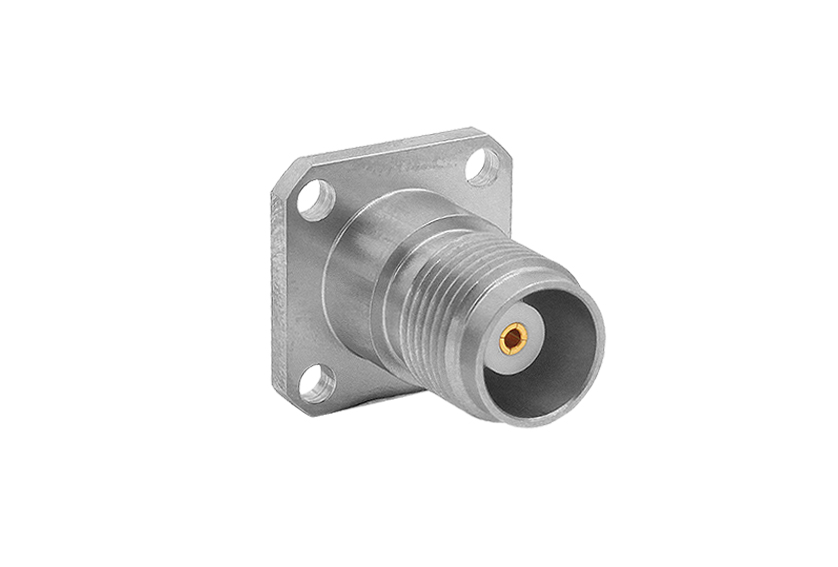 TNCA Jack Straight 4 Hole Flange RF Connector