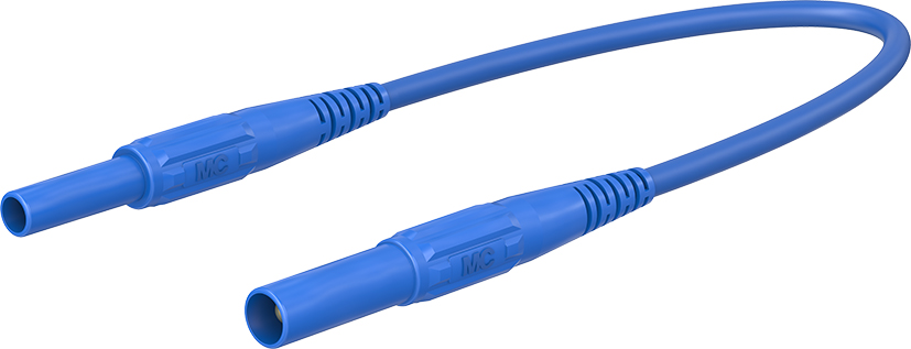 4 mm veiligheidstestkabel 50 cm blauw - XKF-414 blauw