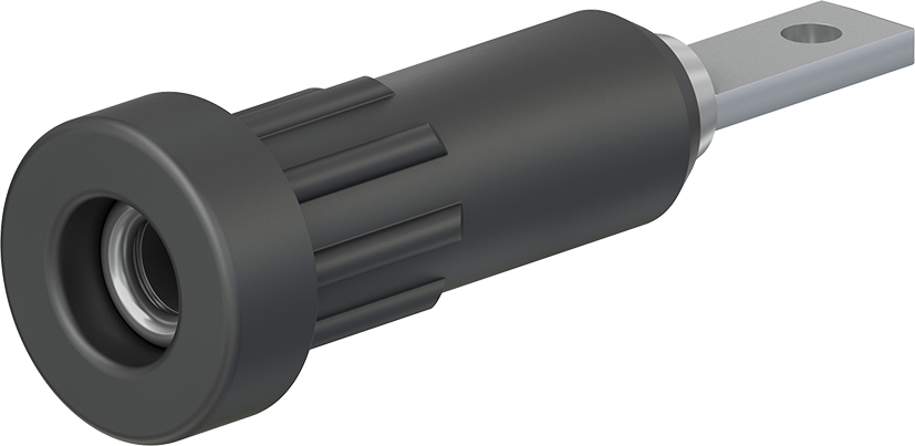 2 mm zwarte socket - EB2-F zwart